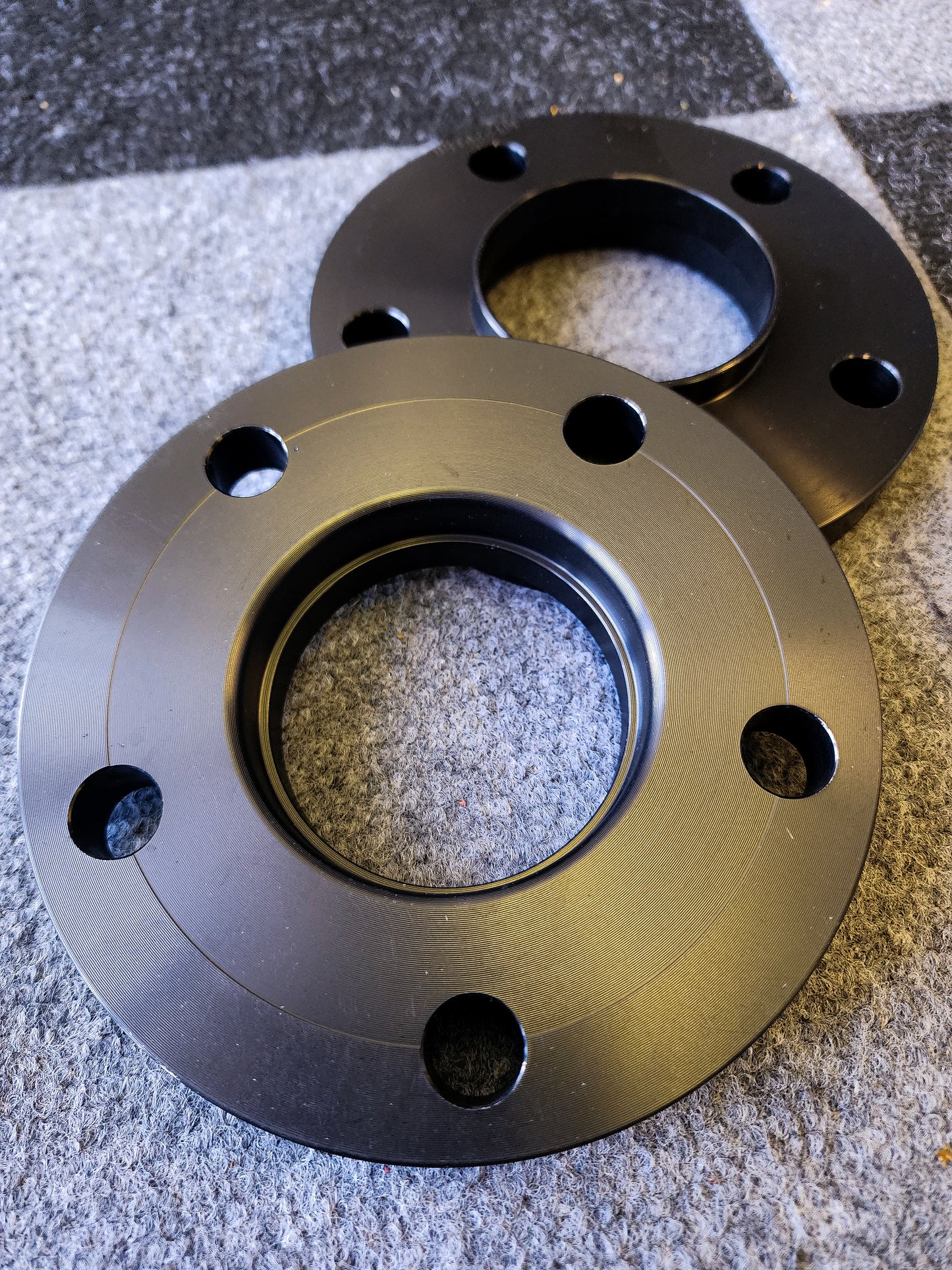 7 speed shop race wheel spacers pair 5x120 16mm 6061 t6 aluminum