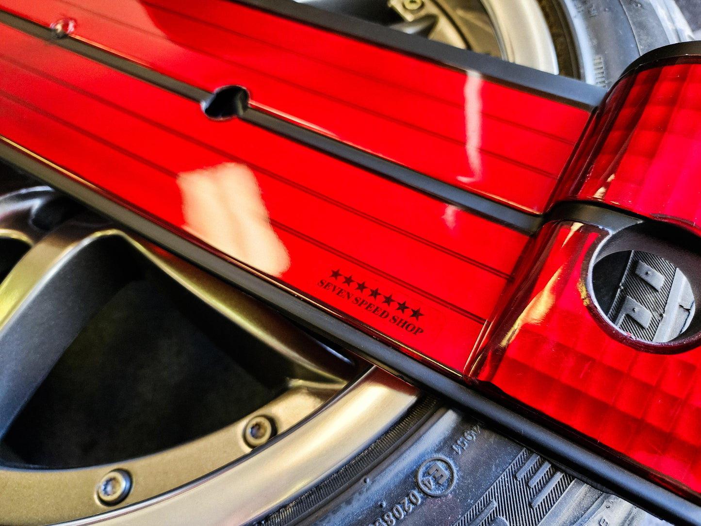 7 speed shop E34 rear heckblende panel