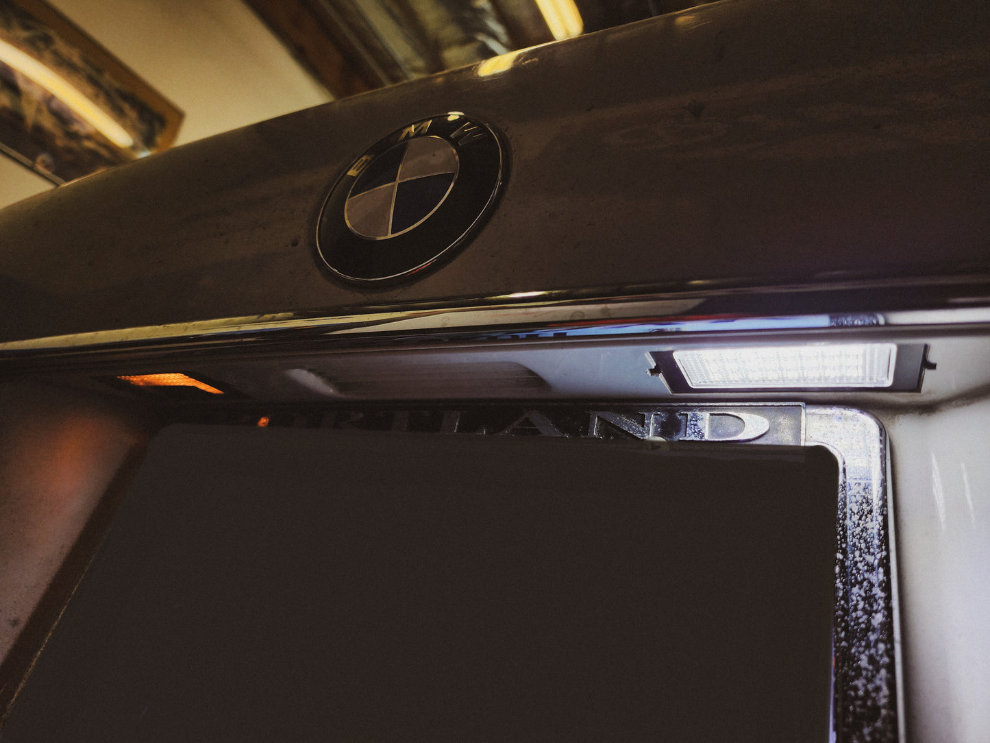 BMW E38 LED license plate lights -error free