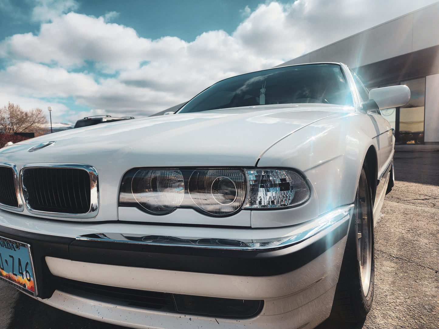 Bmw E38 headlight conversion late model turn signal fender adapters for 95-98.