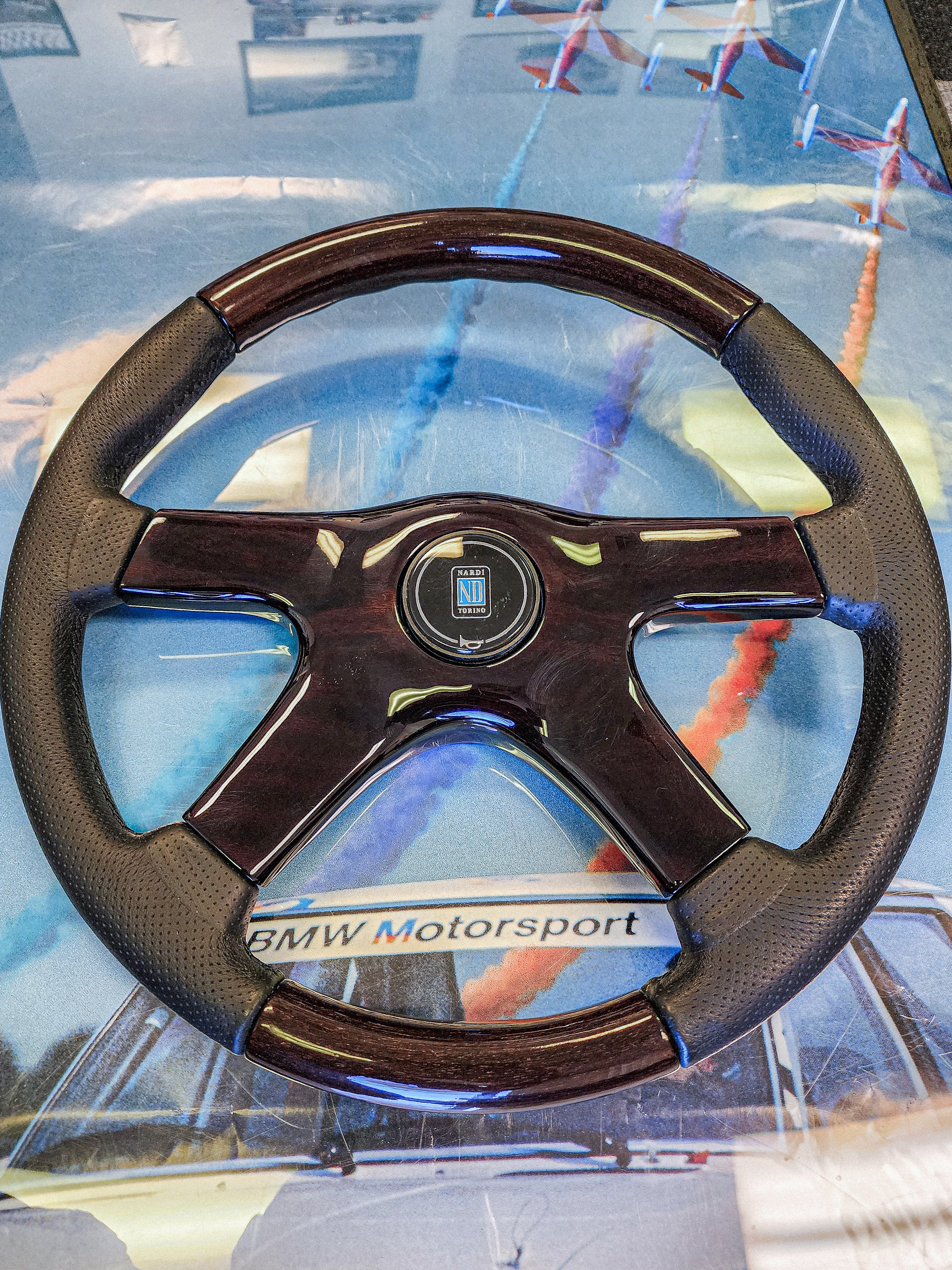 Nardi gara 4 steering wheel like new dark wood – sevenspeedshop