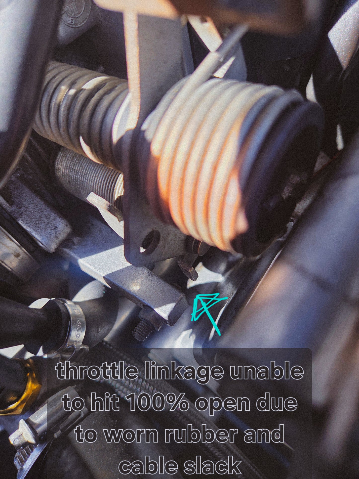 7 speed shop polished aluminum throttle cable bushing