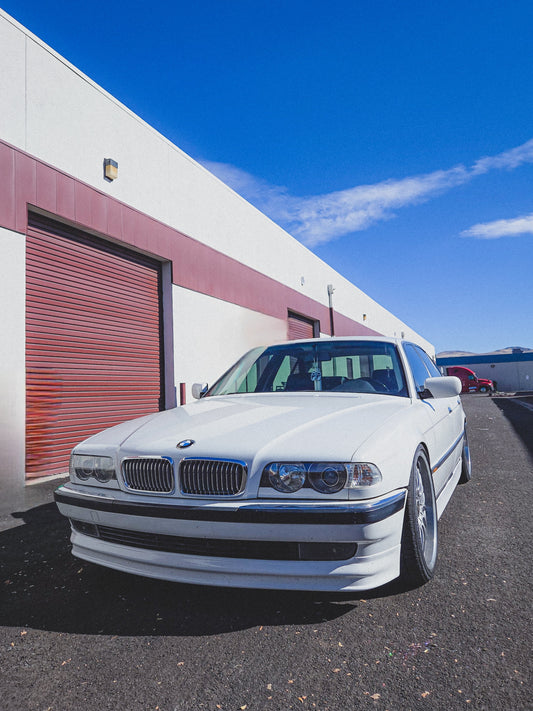 BMW E38 perfect fit titanium silver and chrome grills 750il 740i 740il 7 speed shop