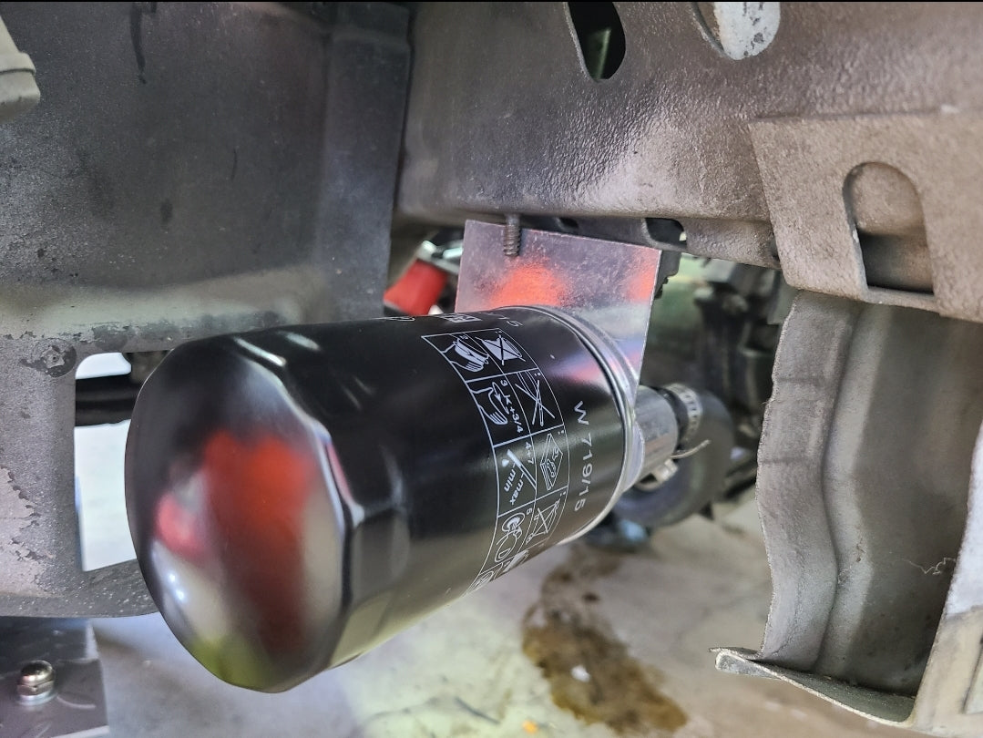 SLIM BMW E30 M20 OIL FILTER RELOCATION V2 KIT W/HOSE