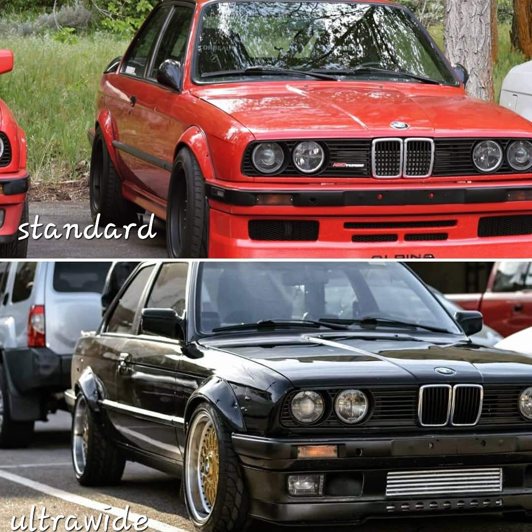 Kamotors BMW E30 Fender Flares Std. or Ultrawide