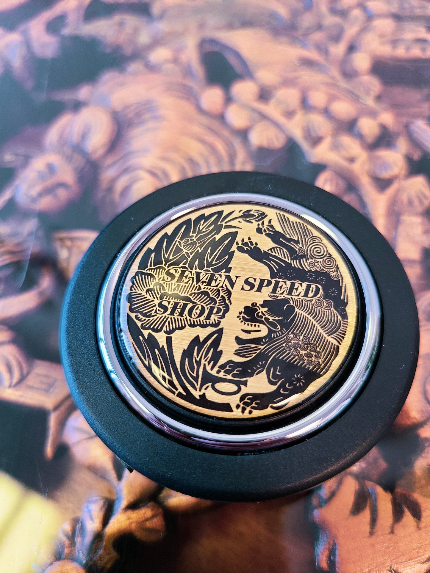 Seven Speed Shop "Lion" horn button