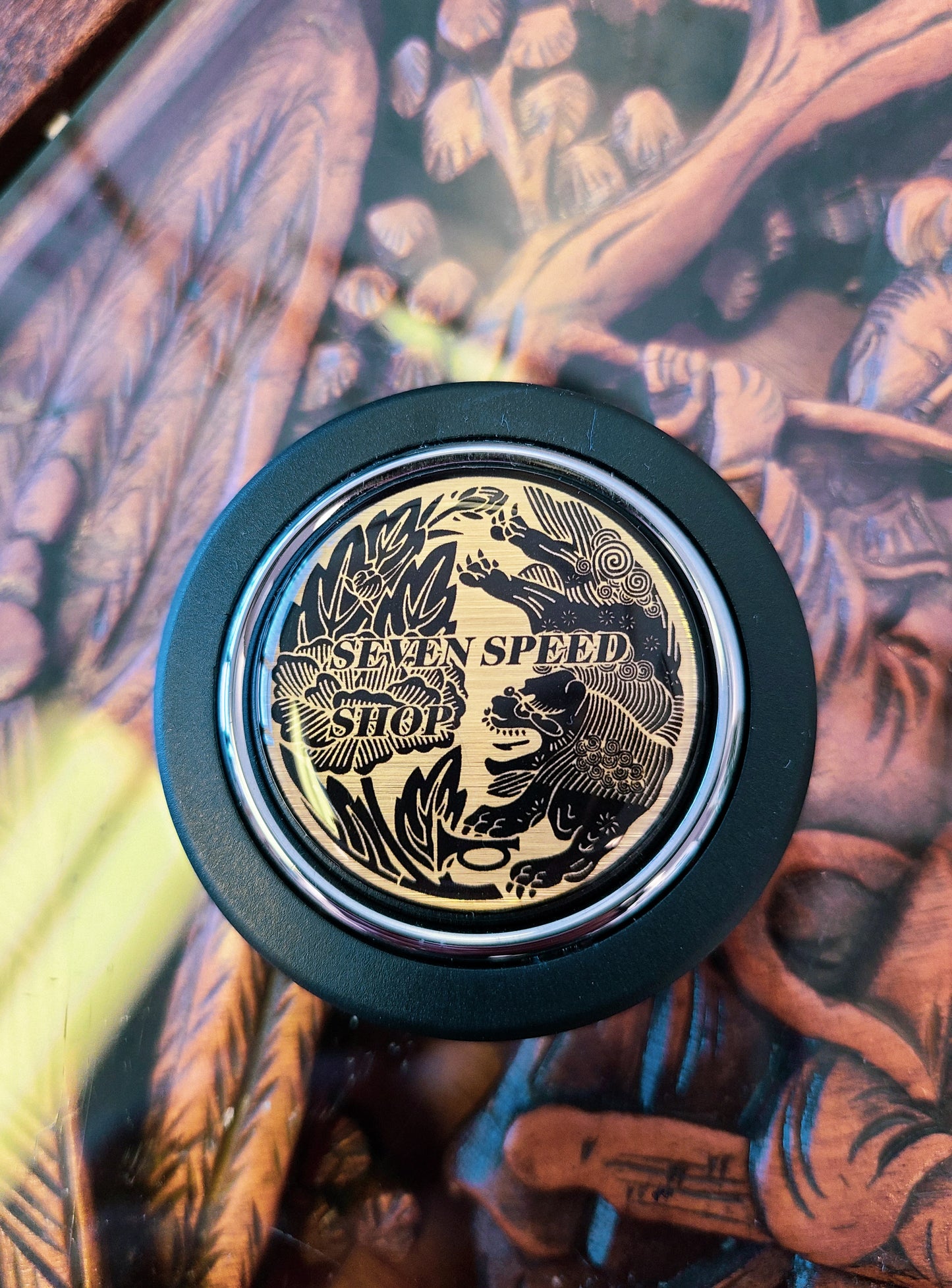 Seven Speed Shop "Lion" horn button