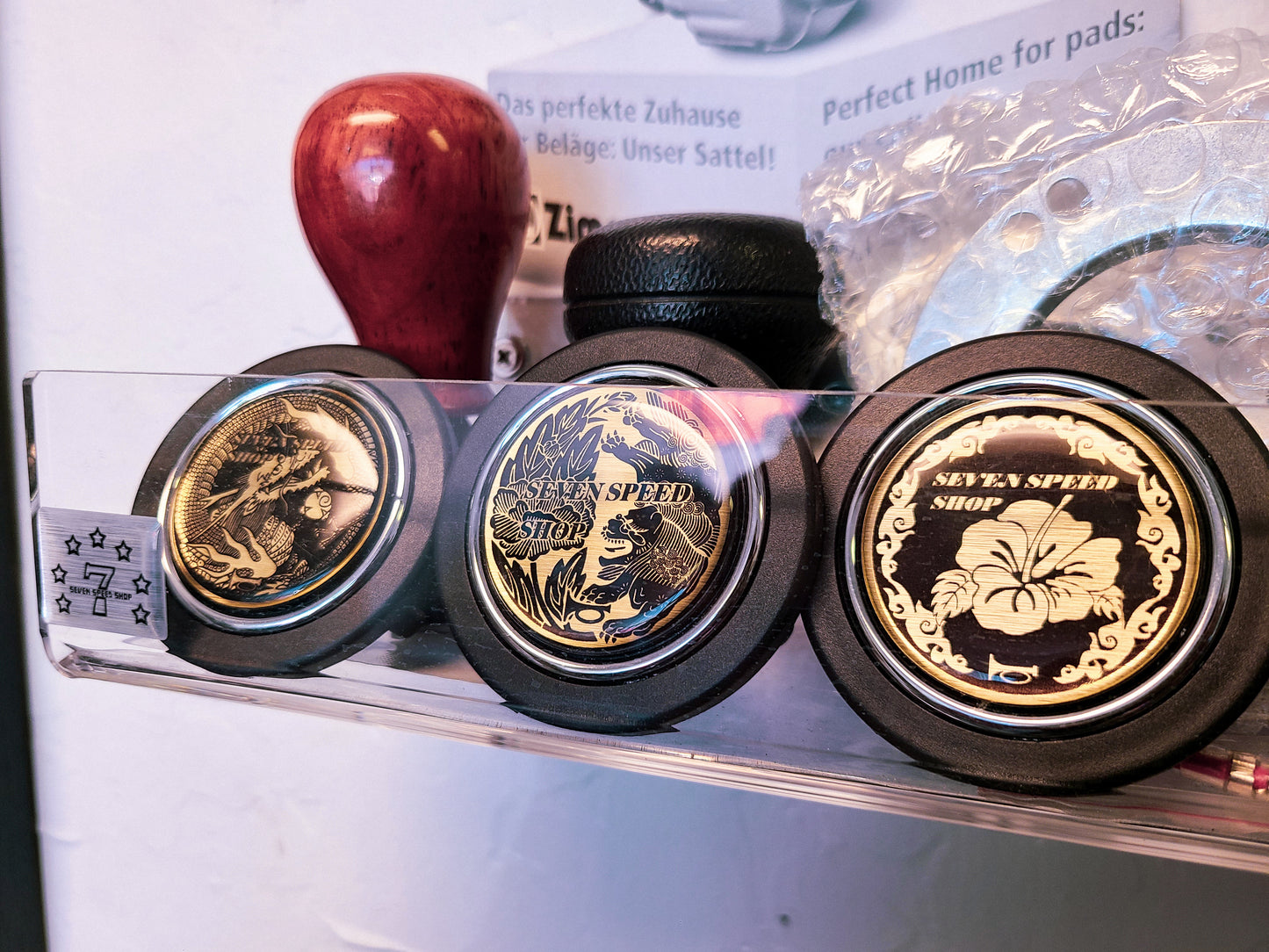 Seven Speed Shop "Lion" horn button
