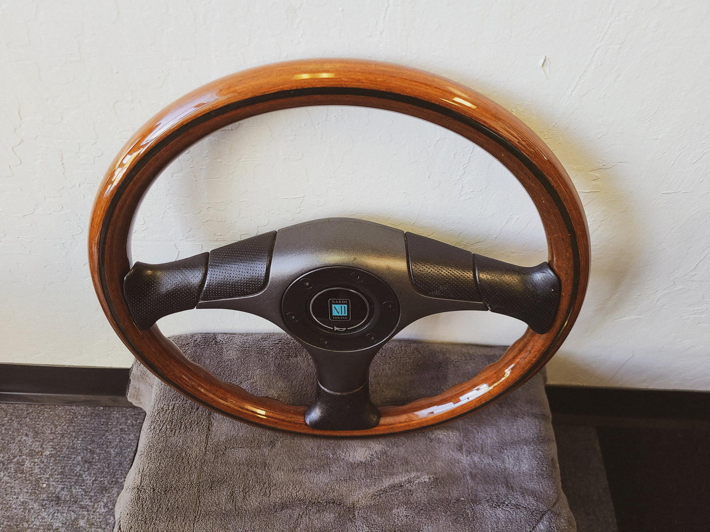 Nardi Torino 3 spoke wood steering wheel