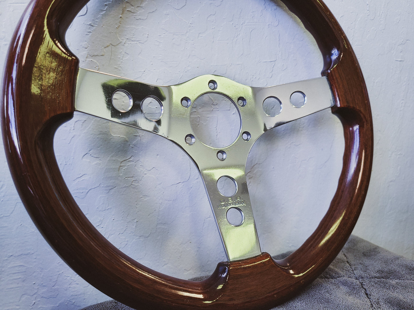 O.B.A 340mm steering wheel