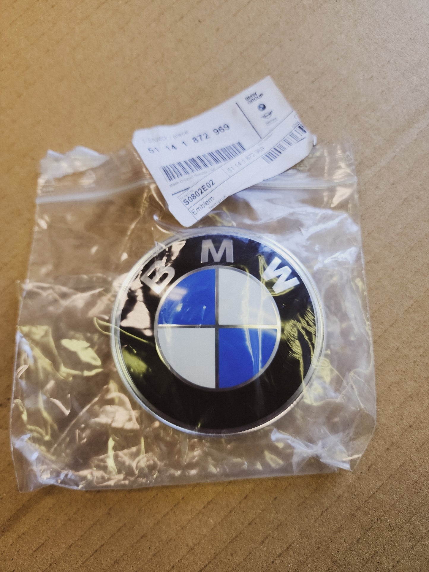 Genuine BMW Trunk roundel E30 E28 Z3 51141872969