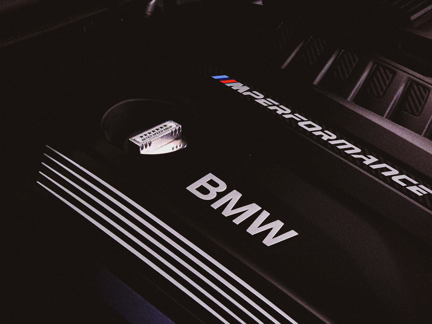 7 Speed Shop Performance Billet BMW oil cap E30 E23 E24 E28 E32 E34