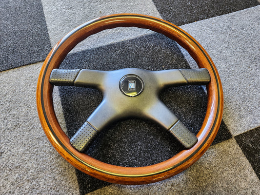 Nardi gara 4 spoke wood steering wheel