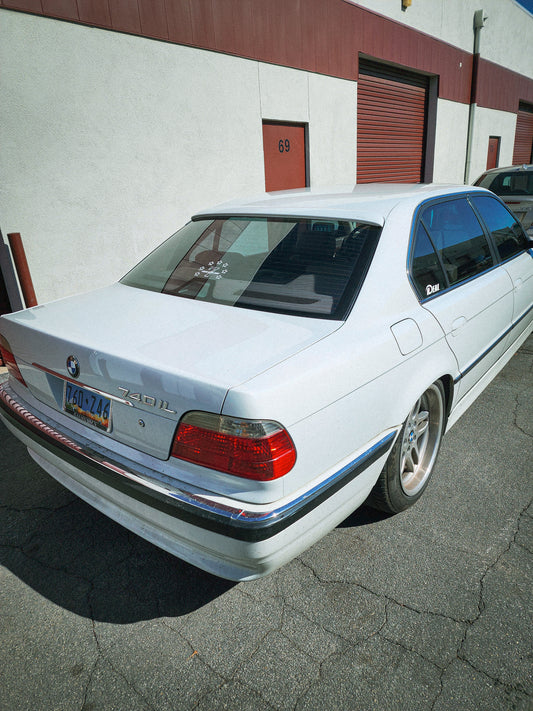 BMW E38 rear window roof spoiler, pre painted