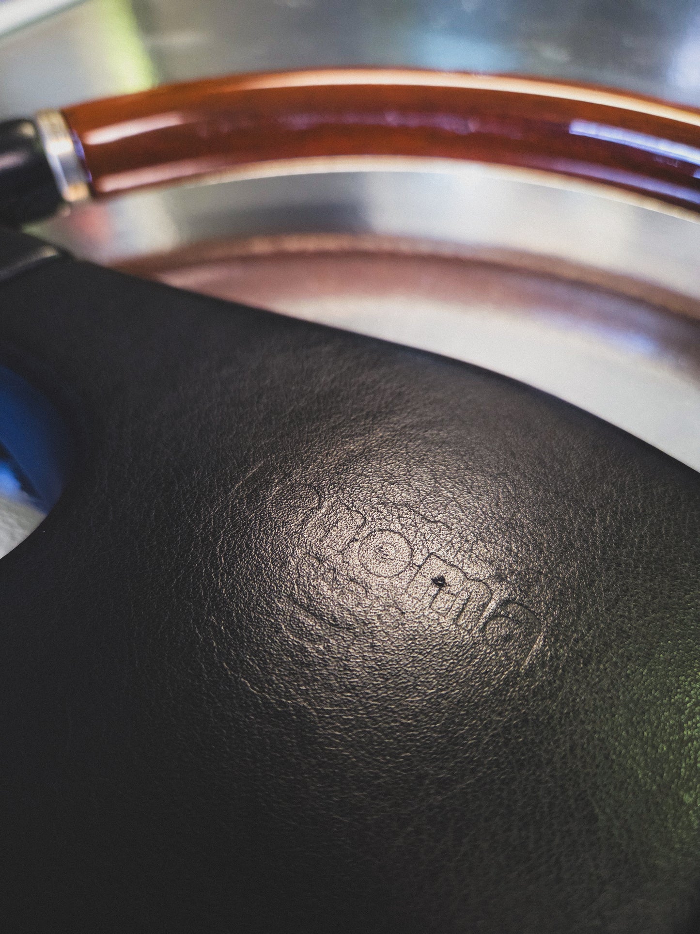 Renoma Paris wood grain steering wheel RARE