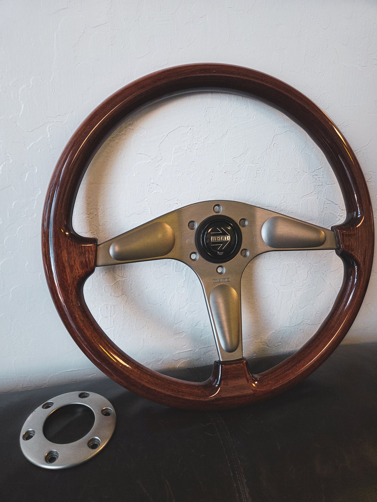 Momo certo 3 spoke wood 365mm steering wheel