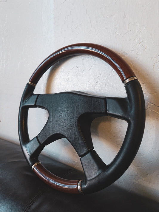 Renoma Paris wood grain steering wheel