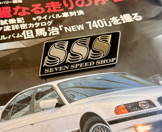 7 Speed Shop Grille Badge