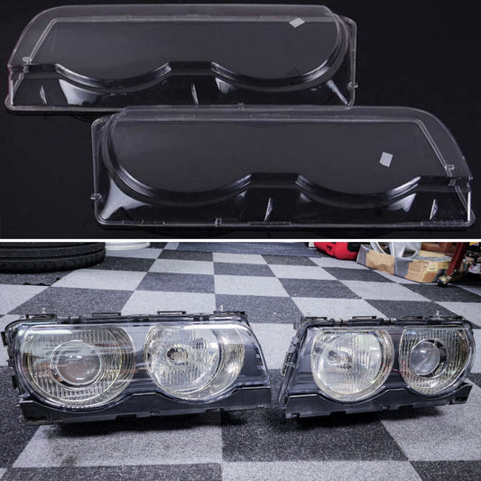 BMW E38 99-01 replacement headlight lens set left+right