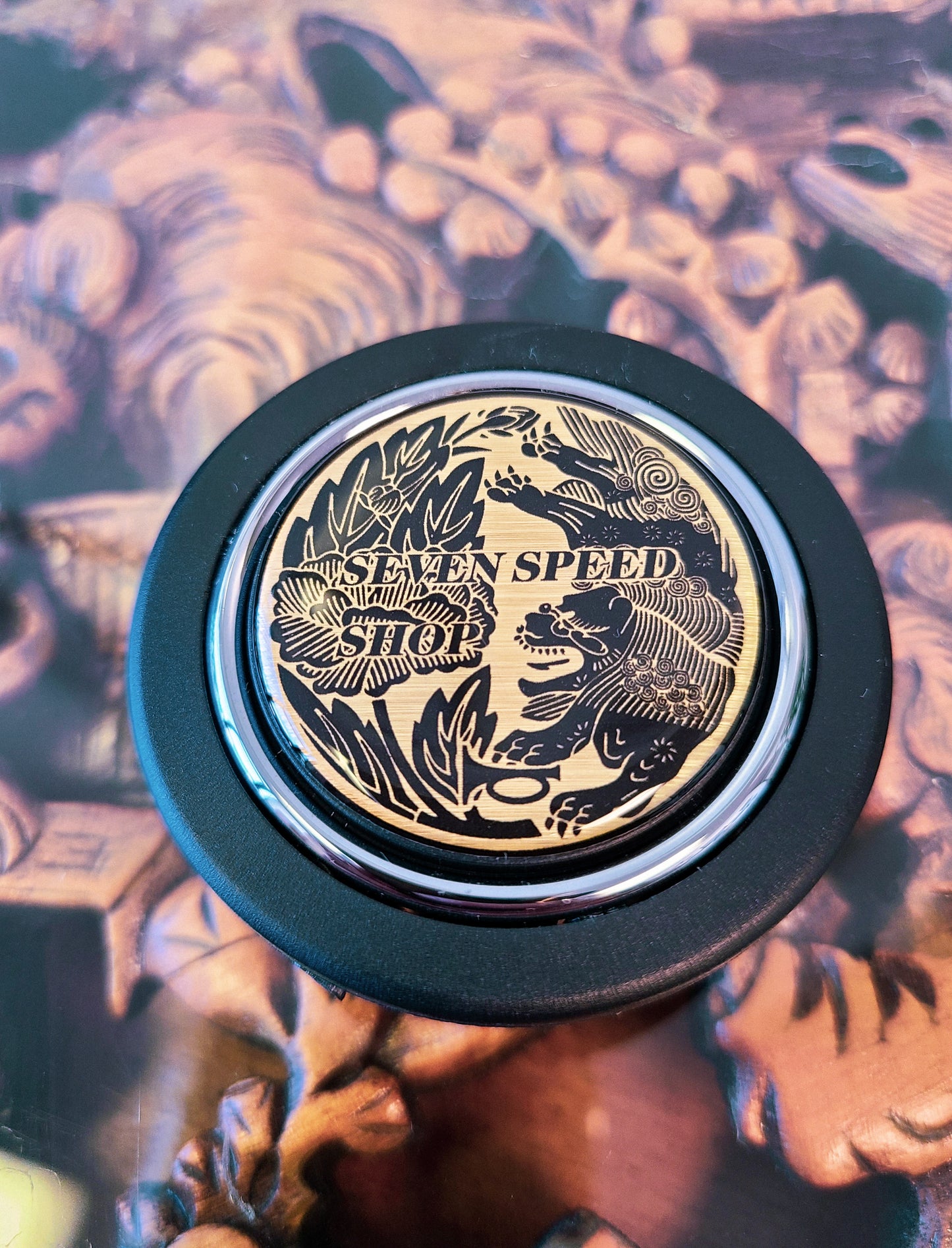 Seven Speed Shop "Lion" horn button