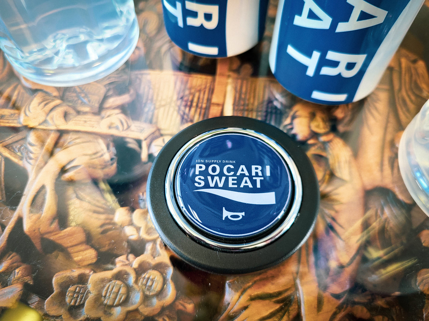 7 speed shop Pocari Sweat horn button