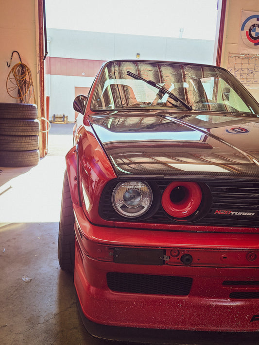 BMW E30 headlight duct