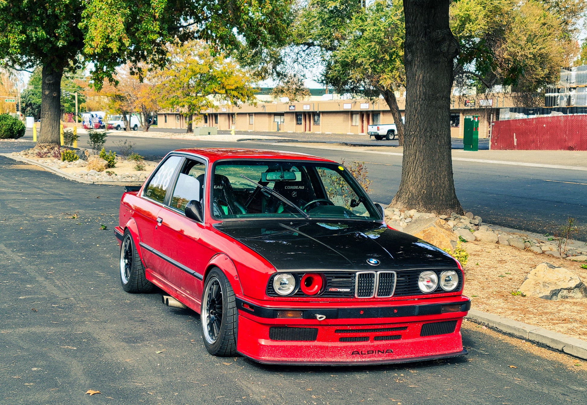 BMW E30 headlight duct